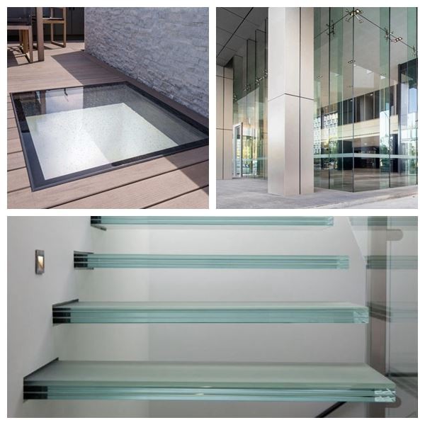 Triple laminated glass application