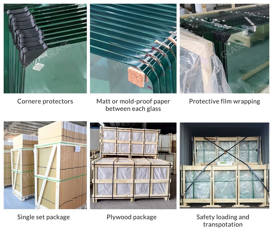 MIGO shower glass packing and loading MIGO shower glass packing and loading