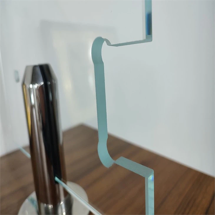 customized shapes of shower glass